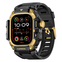 2 in 1 Metal Protective Case TPU Strap for Apple Watch Ultra 3/Ultra 2/Ultra 49mm Full Coverage Shockproof Bumper Bracelet IWatch Accessories (No Watch)