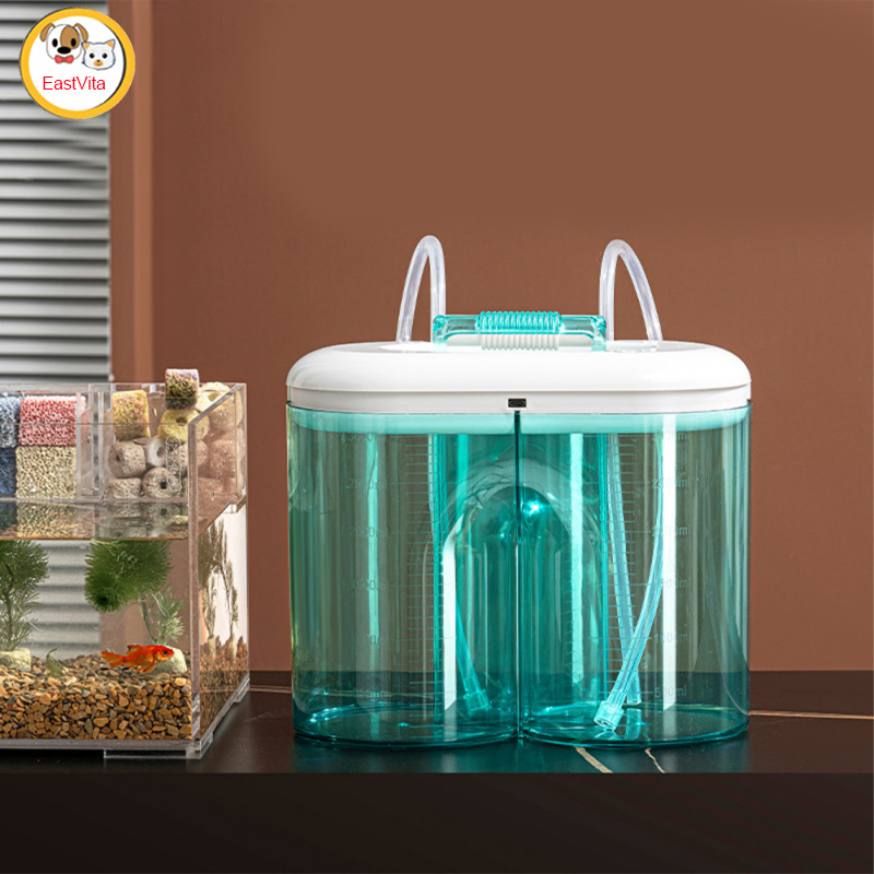 Portable Automatic Fish Tank Water Change Bucket, Electric Pump Type-C Charging Water Changer Bucket, Dual 3000ml Bucket Aquarium Cleaning Accessories ราคา 1,483 บาท*ส่งฟรี