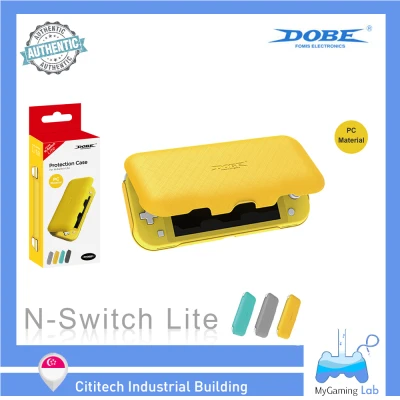 [SG Wholesaler] TNS-19255 DOBE Nintendo Switch Lite Case Anti-Slip Protective Flip Cover Casing For NS Mini Console