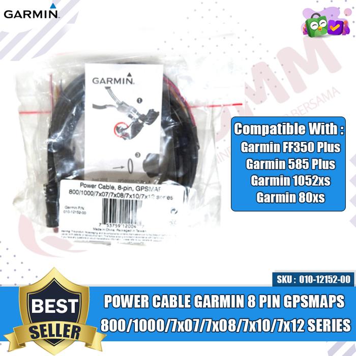 KABEL POWER GARMIN 8 PIN AQUAMAP 80XS FF350 PLUS GPSMAP 585 PLUS 2108+ Harga 692,000 rupiah*Gratis Ongkir