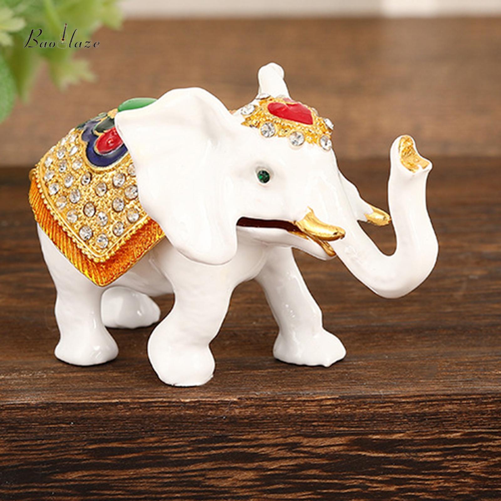 Baoblaze Metal Enamel Trinket Box Desktop Decoration for Girls or .5x1.5x2.1inch Accessories Necklace Holder ราคา 9,389 บาท*ส่งฟรี