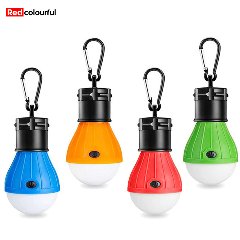 4pcs 3 Led Camping Light Bulb Portable Tent Lamp Emergency Lights With Hook For Hiking Backpacking Fishing Outage ราคา 110 บาท*ส่งฟรี