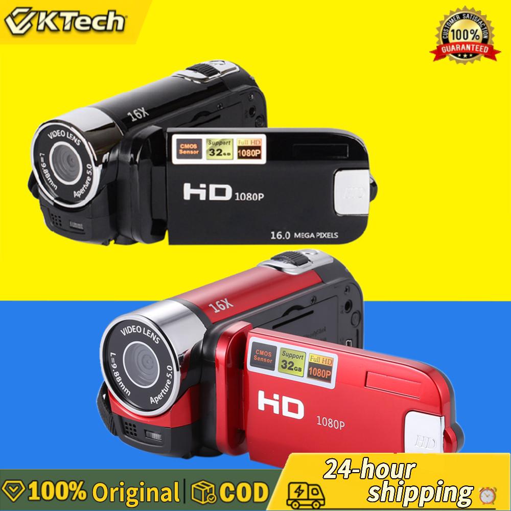 【Vktech】กล้องวิดีโอ Full HD 1080P ความจุ 32GB พร้อมซูม 16 เท่า กล้องพกพา สำหรับถ่ายทำกิจกรรมและการเดินทาง ราคา 739 บาท*ส่งฟรี