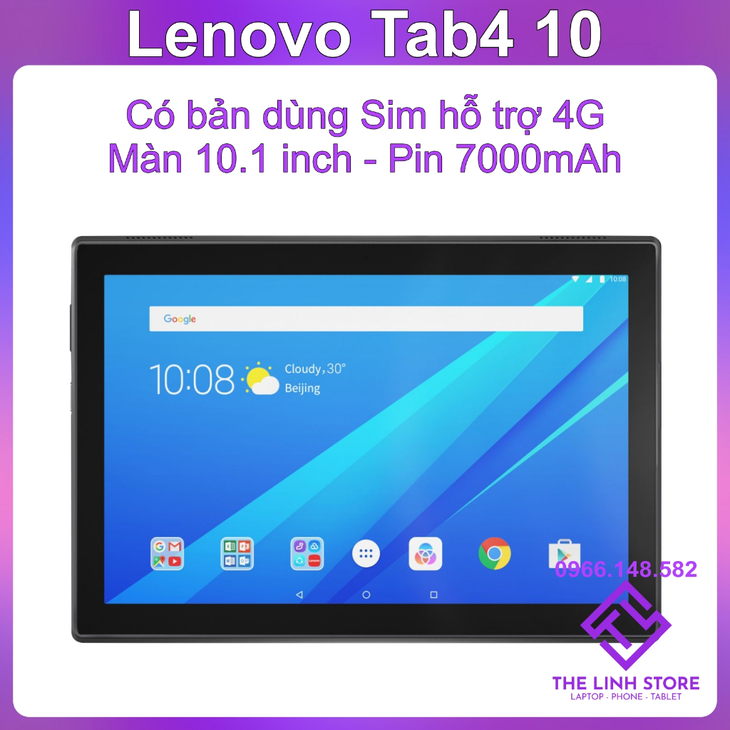 Máy tính bảng Lenovo Tab 4 10 inch X304 - Có hỗ trợ 4G