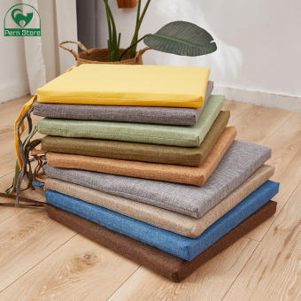 Đệm có thể tháo rời và thảm có thể giặt mùa đông đệm đệm ghế văn phòng vải lanh và cotton đệm ghế vải lanh và Cotton Đệm Ghế ngồi ăn Phân đệm viền