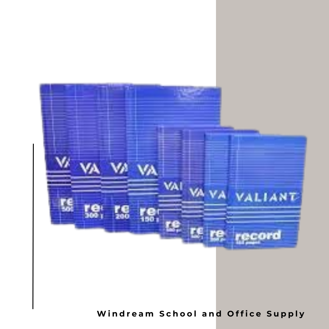 Record book log book 150 200 300 500 pages junior and regular size