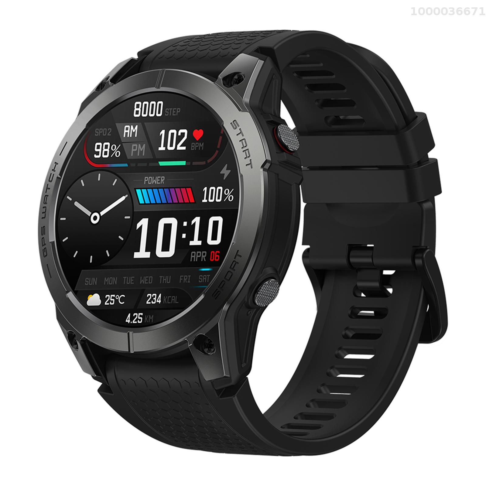 Zeblaze Stratos 3 Smart Bracelet Sports Watch 1.43-Inch AMOLED FullTouch Screen Fitness Tracker IP68 Waterproof BT Call Oxygen/Sleep/Heart Rate Monitor Multiple Sports Mode Notification/Call/Sedentary Reminder Remote Camera Compatible with Android iOS ราคา 2,279 บาท*ส่งฟรี