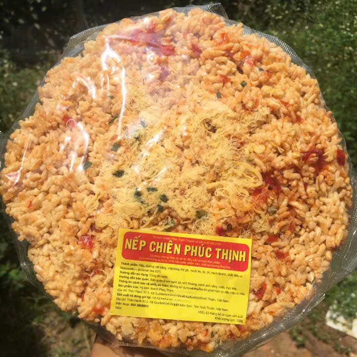 Nếp chiên chà bông,hành, ớt COMBO 10 bịch Phúc Thịnh (Tên Mới Bảo Hà )750 gram