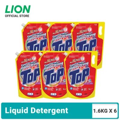 TOP Concentrated Liquid Detergent Anti-Bacterial Refill 1.6kg x6