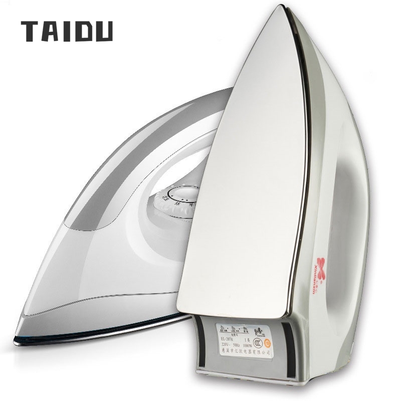 TAIDU Electric iron for household use without adding water, temperature adjustment, heat transfer iron, ironing iron, wrinkle removal and smooth soleplate, dry ironing type ironing ironing iron