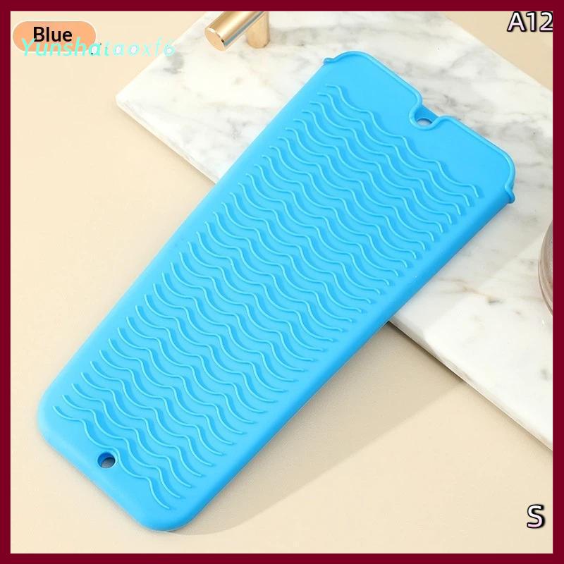 yunshataoxf 1pcs Silicone chịu nhiệt Pad Pouch lưu trữ túi cách nhiệt Mat cho máy ép tóc nhiệt uốn thanh Curler Bìa - 6