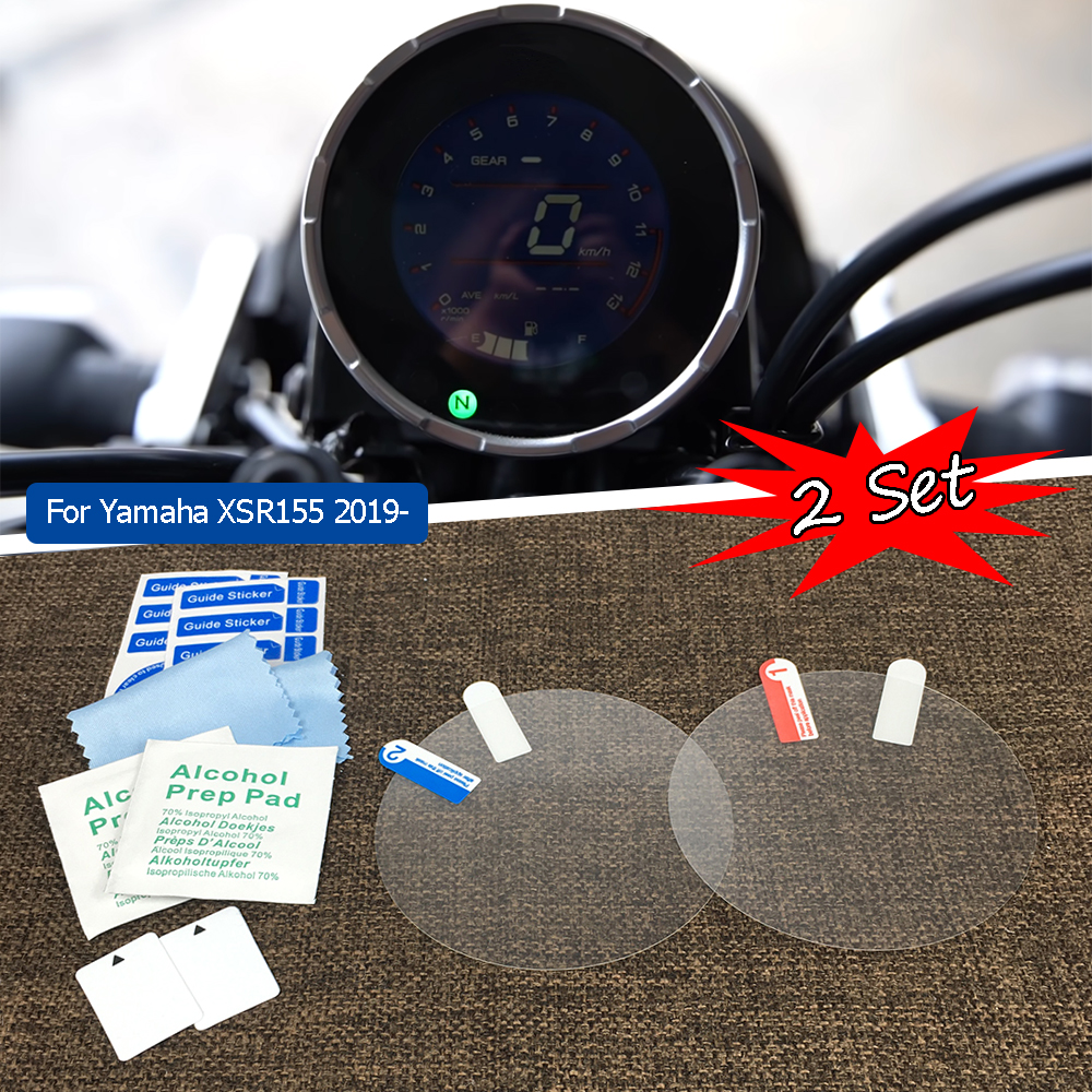 Ron 2 bộ cho Yamaha Xsr155 Xsr 155 2022 2021 2020 2019 xe máy bảng điều khiển Bìa cụm chống trầy xước miếng dán bảo vệ màn hình o25