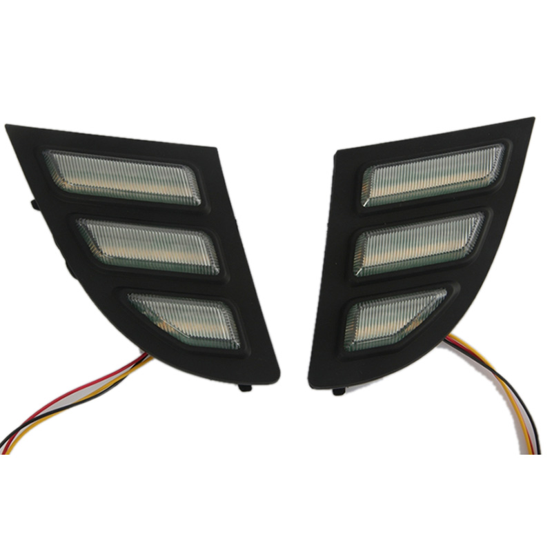 2PCS LED DRL Daytime Running Light with Turn Signal for Buick Regal GS Opel Insignia 2010-2015