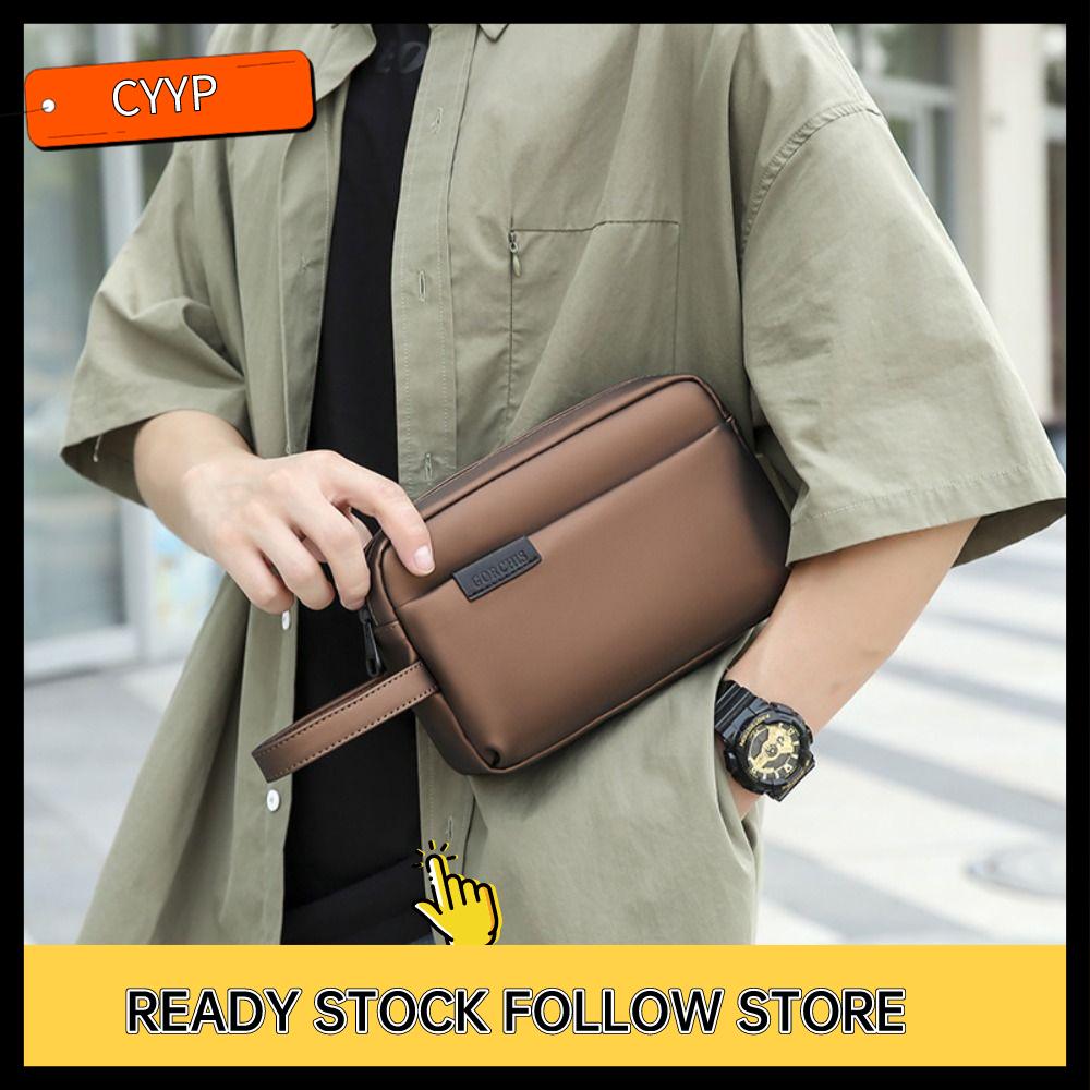 B9GIQY5EX Đóng cửa bằng khóa  Túi cầm tay bằng da có dây đeo Nhiều lớp Túi xách nam Cao cấp Đa năng Túi đựng đồ nam Du lịch