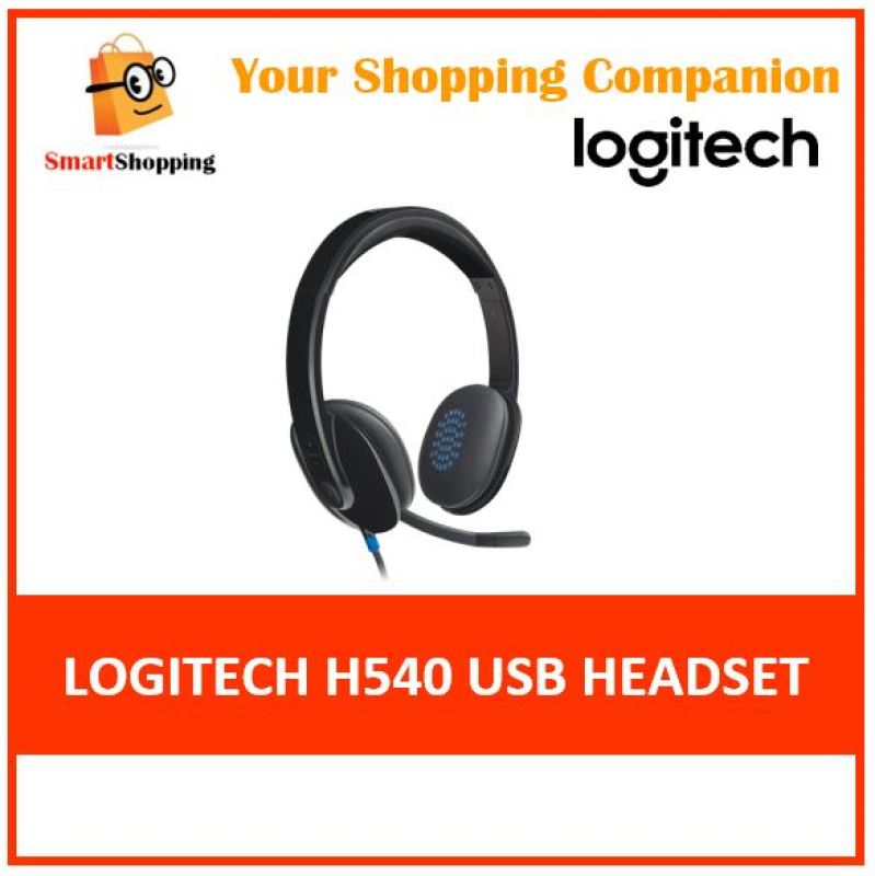 (Original) Logitech H540 USB Computer Headset - Black 2 Yr SG Warranty Singapore