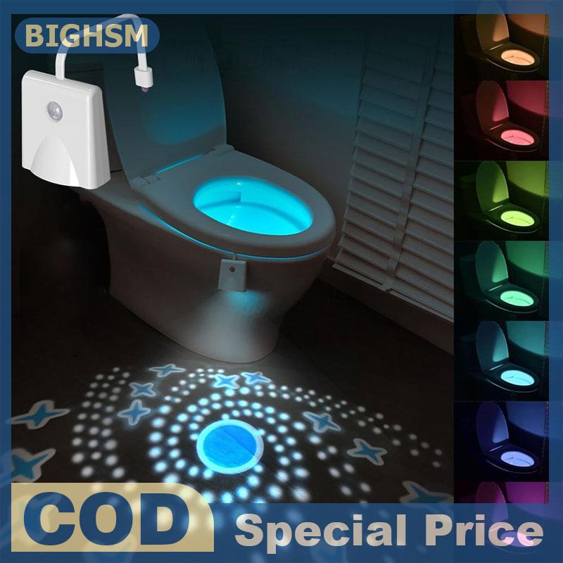 BIGHSM Nhà vệ sinh đêm Đèn thay đổi cảm biến chuyển động kích hoạt LED chiếu nightlight USB có thể sạc lại nhà vệ sinh bát ánh sáng