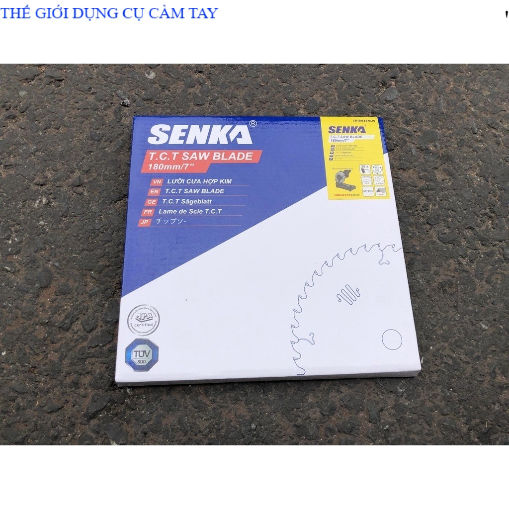 LƯỠI CƯA HỢP KIM CẮT SẮT SENKA 180MM SKI18038M20 . THẾ GIỚI DỤNG CỤ CẦM TAY GIÁ SĨ