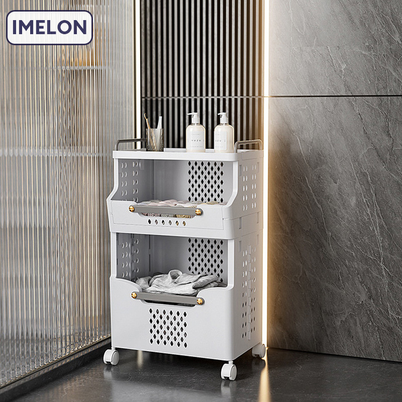 IMELON quả tặng miễn phí TOÀN CỬA HÀNG kệ đựng đồ đa năng Giỏ giặt có thể gập lại, giỏ lưu trữ, giá lưu trữ nhà vệ sinh gia đình, giỏ giặt, phòng tắm treo tường, giỏ quần áo bẩn dung tích lớn