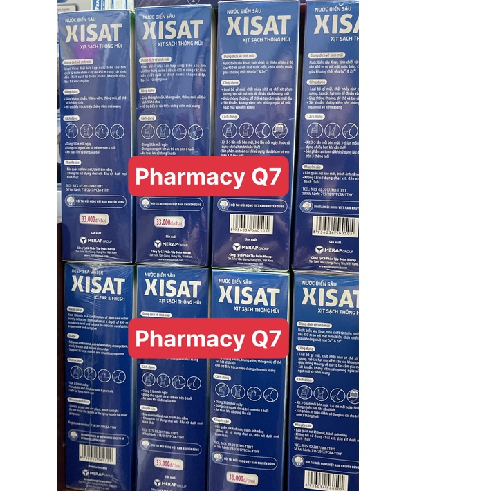 Xisat xanh sisat nuớc biển sâu xịt thông mũi Xisat 75ml (xanh)cho người lớn