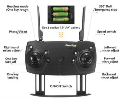 Drone X Camera WiFi FPV Foldable