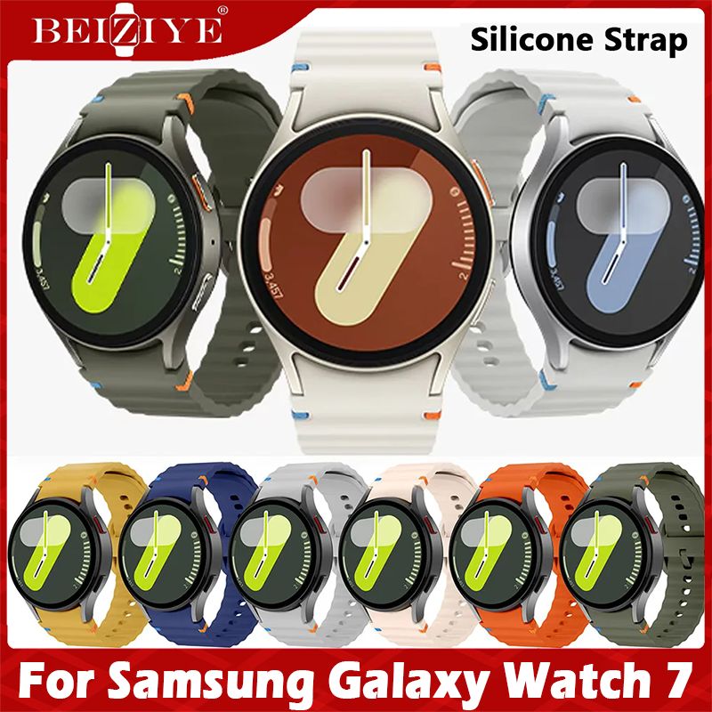 Dành Cho Samsung Galaxy Watch 7 44mm 40mm Dây Đeo Galaxy Watch FE Dây Đeo Silicon Chính Hãng Vòng Tay Thể Thao Dây Đeo Đồng Hồ Thông Minh Cho Galaxy Watch7 Dây Đeo
