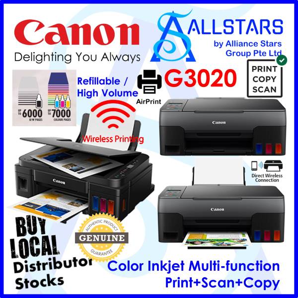 Does Canon G3010 Support Airprint