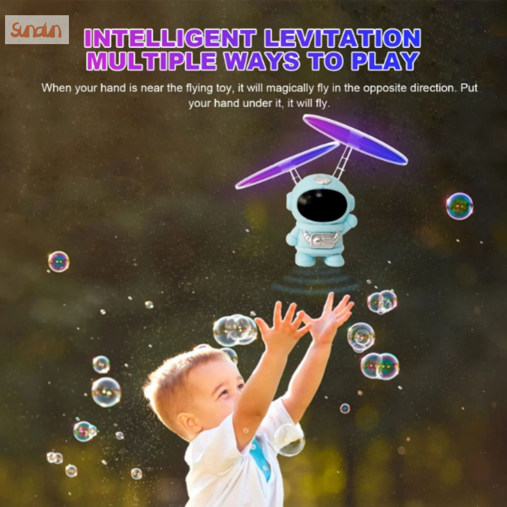SUNDUN Sạc USB Đồ chơi robot bay Đèn Sáng màu sắc Con quay ngón tay Sáng tạo Cánh đôi Con quay hồi chuyển Quà tặng cho trẻ em