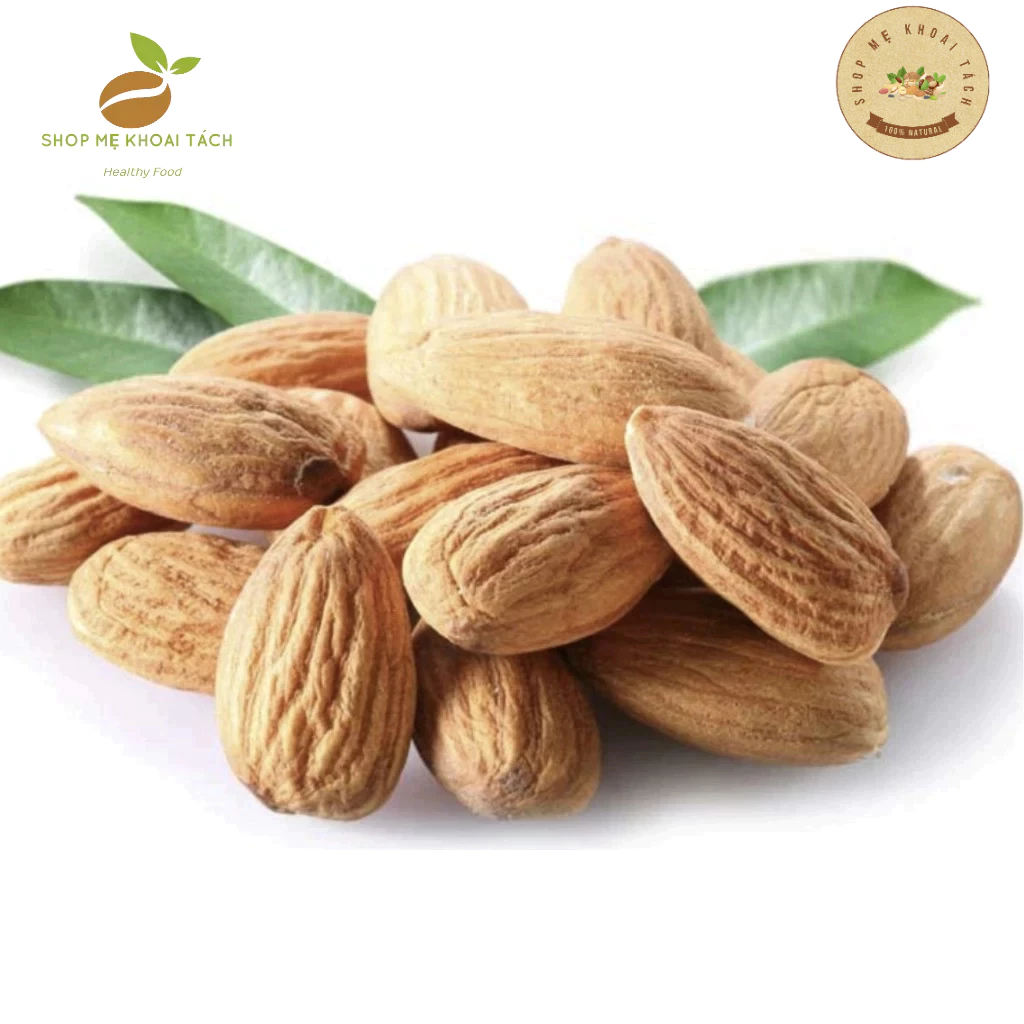 500g hạnh nhân hữu cơ tươi sống làm sữa, hạnh nhân sấy nguyên vị organic hàng nhập khẩu chính hãng