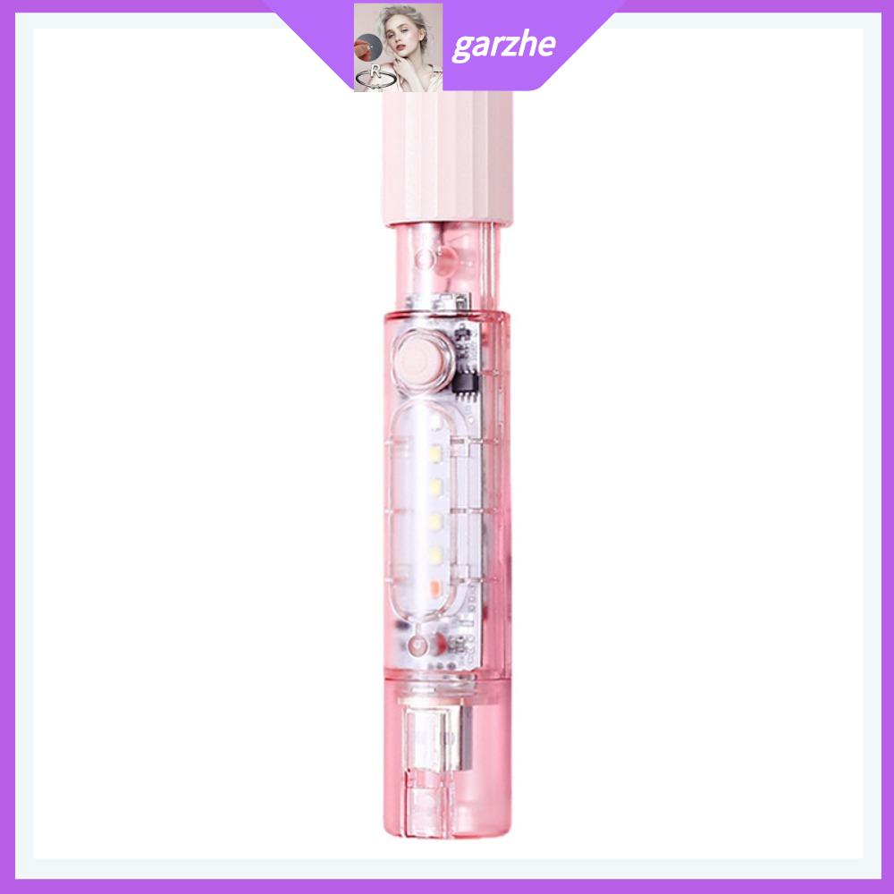 GARZHE24272 Thu phóng có thể thu vào Đèn pin LED có còi Có thể sạc lại Điều chỉnh độ sáng năm cấp Đèn pin độ sáng cao Bền bỉ Có đèn bên Đèn pin khẩn cấp ngoài trời Khẩn cấp ngoài trời