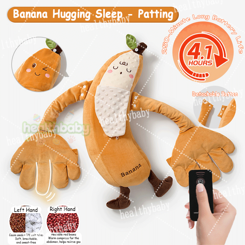 Baby Sleep Soothing Pillow for Patter 3-level Automatic Tapping Doll Anti-Startle Hug Baby Pillows