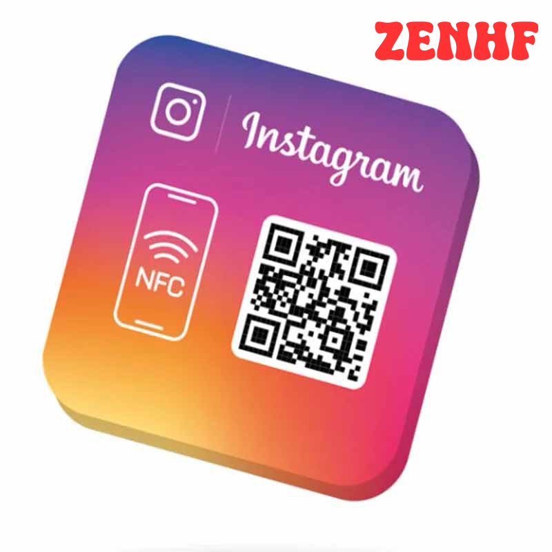 [ZENHF] Google Review QR Code Sign Social Media One Tap Contactless NFC QR Code Stand Display For Business Retail Store Review NFC Tag Harga  210 Ringgit*Penghantaran Percuma