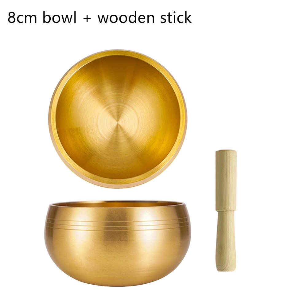 NEXASHOP Brass Buddha Sound Bowl Chanting Meditation Nepalese Mantra Bowl Yoga Singing Bowl