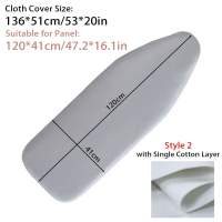 【COD+IN STOCK】 1Pcs พร้อมขอบยางยืด แผ่นรองรีด แผ่นรองผ้าฝ้ายหนา ป้องกันคราบสกปรก แผ่นกันความร้อนเหล็ก ที่คลุมผ้า ที่คลุมรีดผ้า สำหรับโต๊ะรีดผ้า