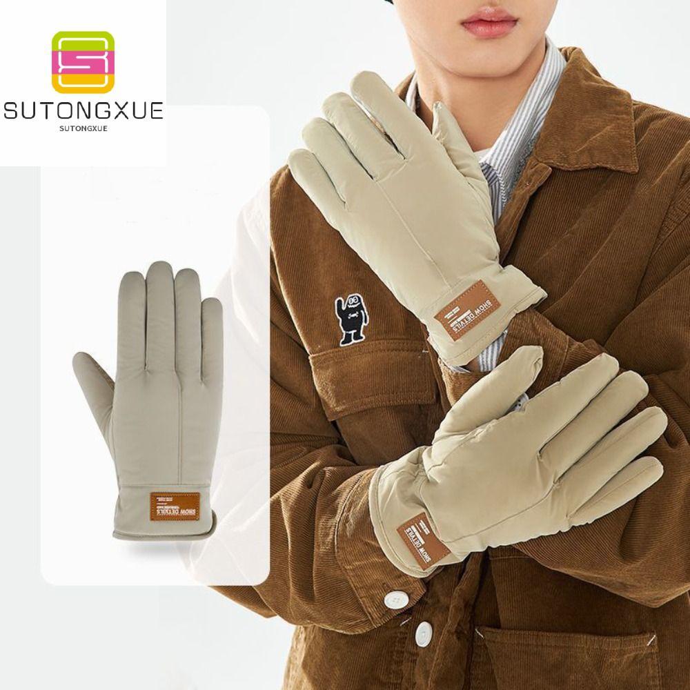 SUTONGXUE เก็บความอบอุ่น ถุงมือสโนว์บอร์ด หน้าจอสัมผัสหน้าจอ กันลม ถุงมือเต็มนิ้ว นุ่มนุ่มๆ กันน้ำกันน้ำได้ ถุงมือขี่จักรยาน หญิง/หญิง ราคา 170 บาท*ส่งฟรี