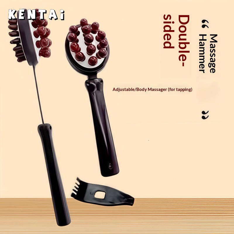 KENTAI ค้อนนวดสองด้านพร้อมขีดข่วน - ค้อนนวดปรับได้สำหรับคอ บ่า หลัง ขา และเท้า ราคา 51 บาท*ส่งฟรี