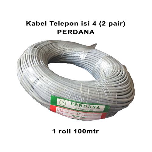 KABEL TELEPON ISI 4 100 METER / KABEL TELEPONE 2 PAIR INDOOR PERDANA - Elvoir Store Harga  384,000 Ringgit*Penghantaran Percuma