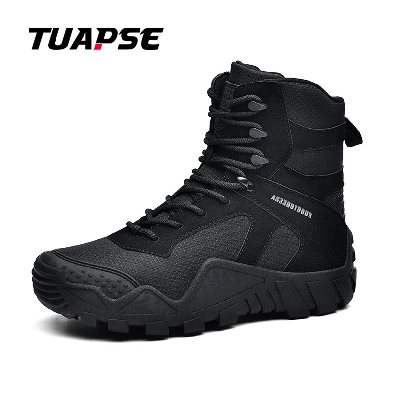 TUAPSE Outdoor Hiking Boots Breathable Winter Tactical Military Boots High