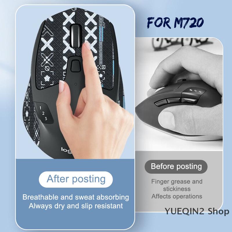 YUEQIN2 Shop Chống Mất Chuột Sticker Grip Băng Skate Cho M720 Chơi Game Chuột PC Máy Tính E-Thể Thao Gamer Phụ Kiện