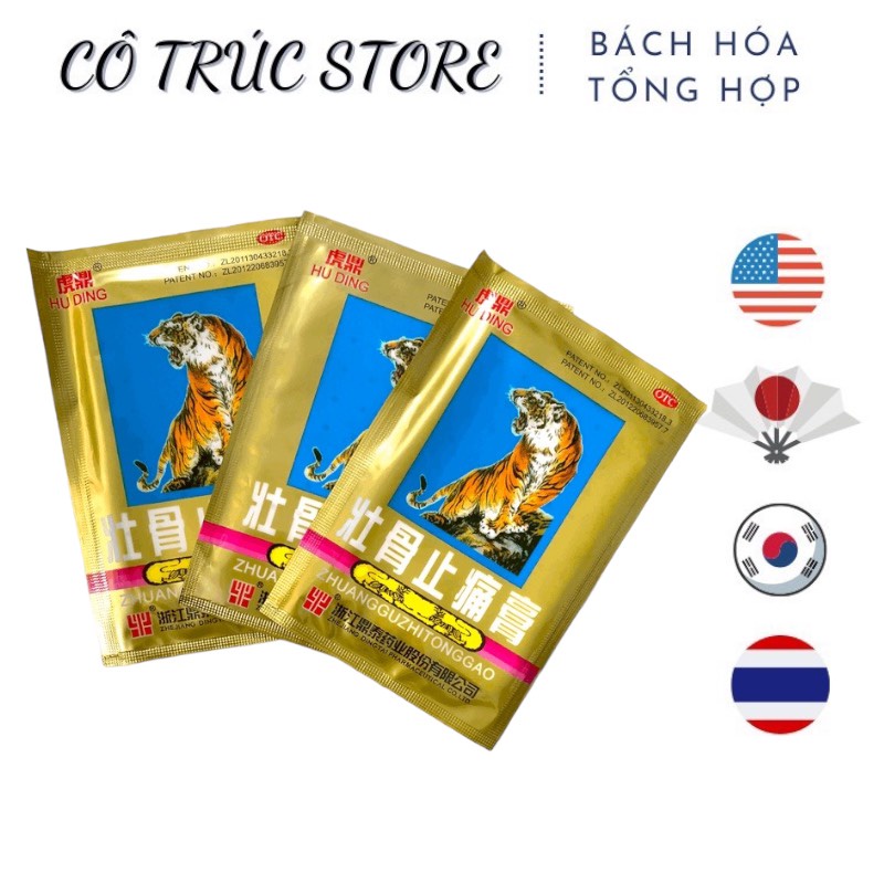 Bộ 10 gói cao dán con cọp thái lan