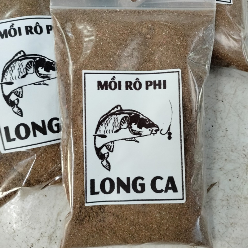 Mồi câu cá rô phi long ca, mồi câu chuyên rô phi, chép, gói nặng 250g