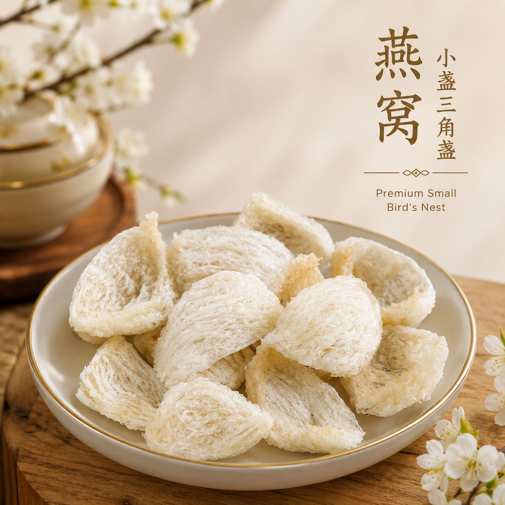 燕窝小盏三角盏 100克 17-19盏 Bird Nest 100g 17-19 pieces Sarang Burung