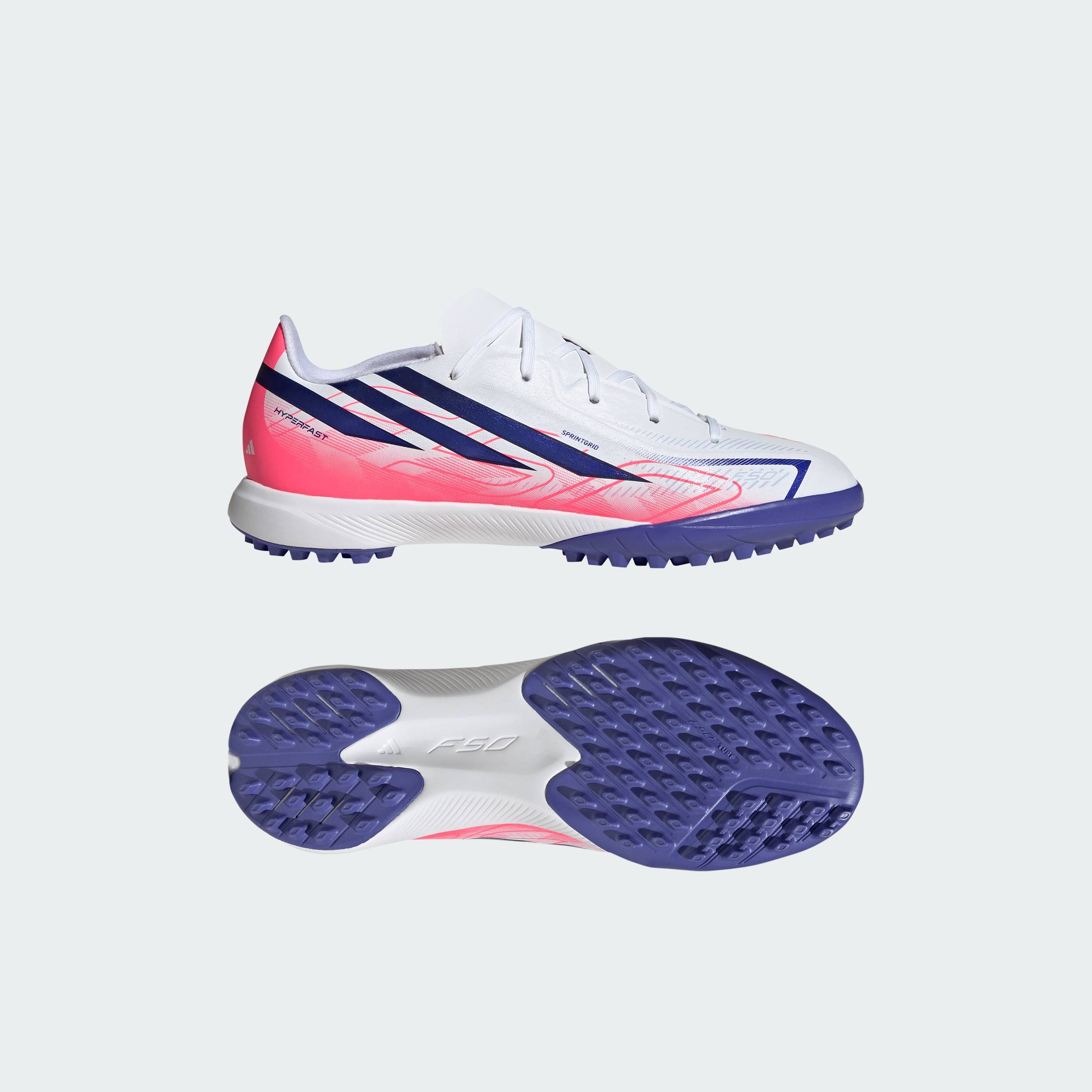 adidas Bóng đá Giày Bóng Đá Turf F50 HYPERFAST LEAGUE Cho Trẻ Em Trẻ em trắng KK1321