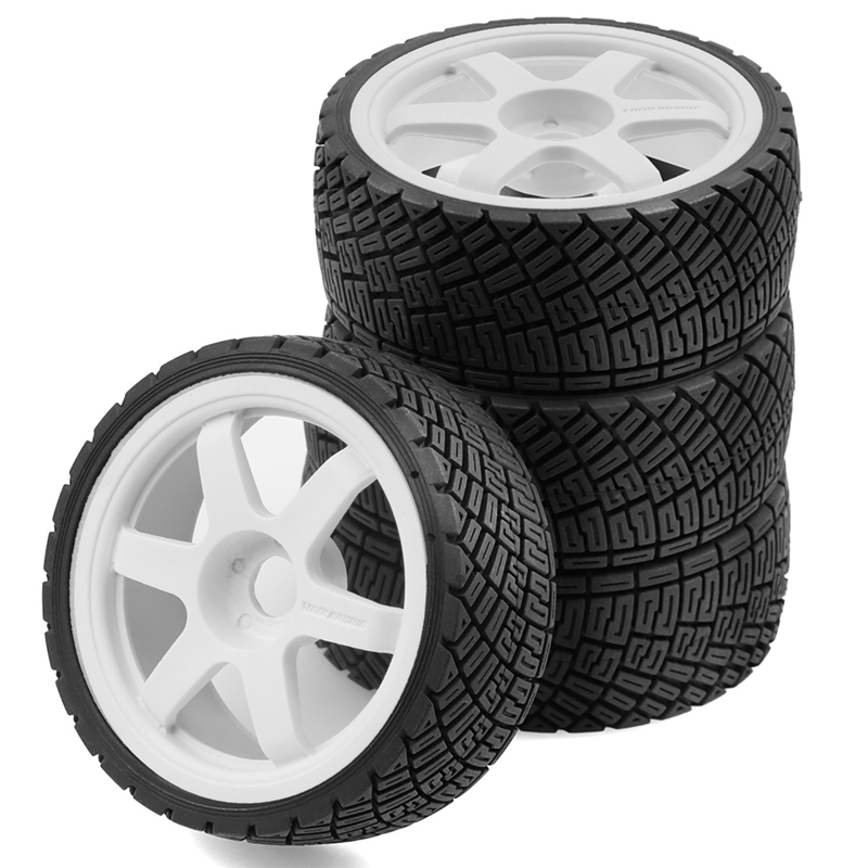 【dsgh mall】-RC Car Upgrade Hub Tire 17mm Kit for WRC1/7/8 Car KM C3 RC Car Accessories