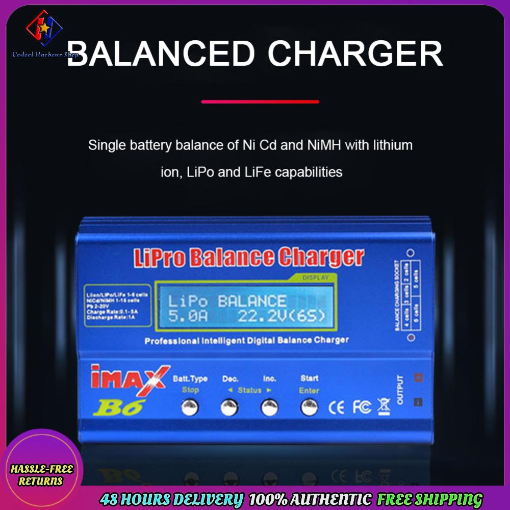 Vodool IMAX B6 LIPO Battery Charger AC/DC 80W Digital Battery Pack Charger LCD Dispaly กำลังขับเคลื่อน 5W 18V 6A สำหรับ LIPO NIMH NICD LIFE PB แบตเตอรี่ ราคา 554 บาท*ส่งฟรี