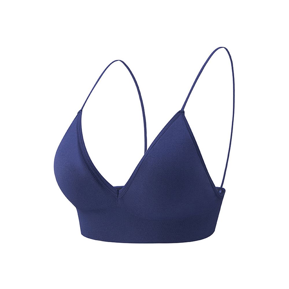 Tyeuu cho cô gái không xương tam giác cup liền mạch sâu V Bralettes tập thể dục Yoga Top Áo ngực thể thao Phụ nữ áo hở eo