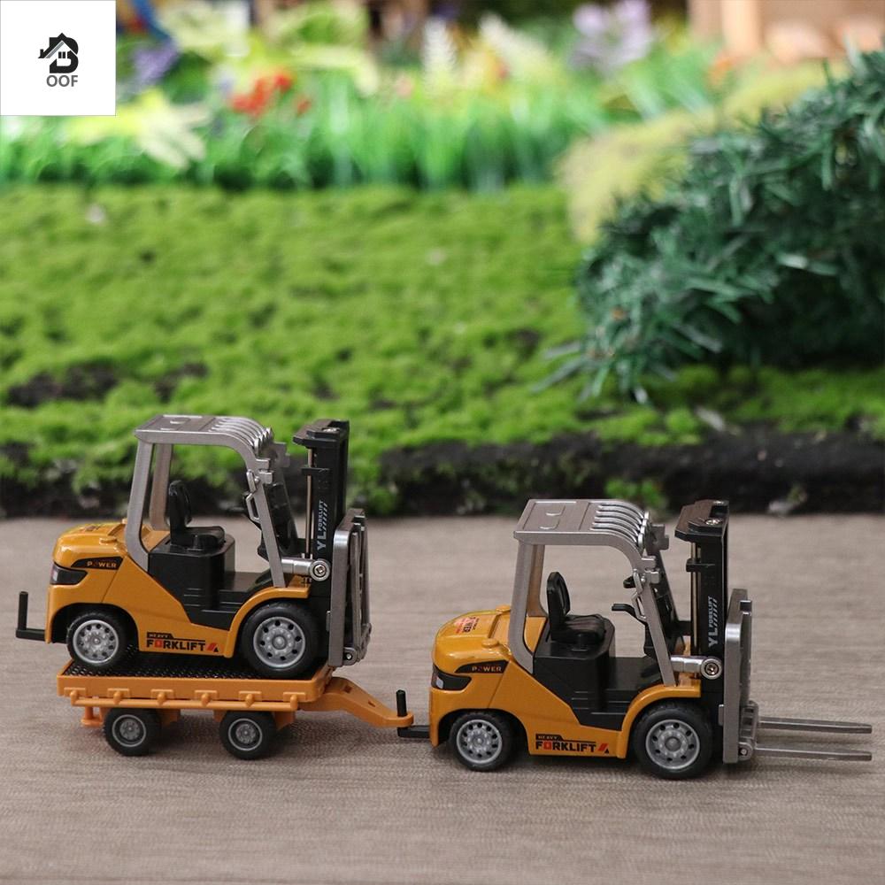 OOF Tỷ lệ đầy đủ Xe nâng điều khiển từ xa Điều khiển từ xa 2.4g Tốc độ thay đổi Xe nâng hợp kim Kiểm soát ứng dụng di động Chất liệu hợp kim Xe nâng RC Đồ chơi để bàn