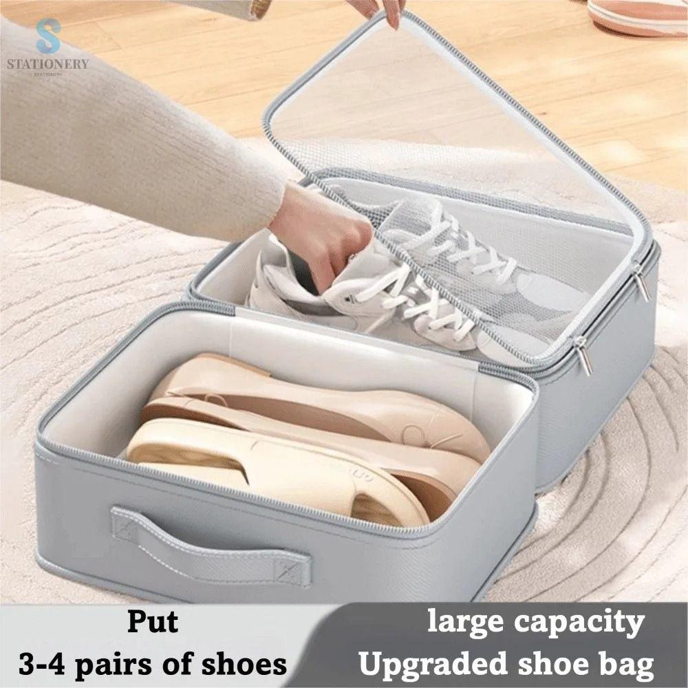 STATIONERY Chống thấm nước Túi đựng giày Dung lượng lớn Thoáng khí Hộp đựng giày Đa chức năng Mạnh mẽ Túi đóng gói giày cho chuyến công tác
