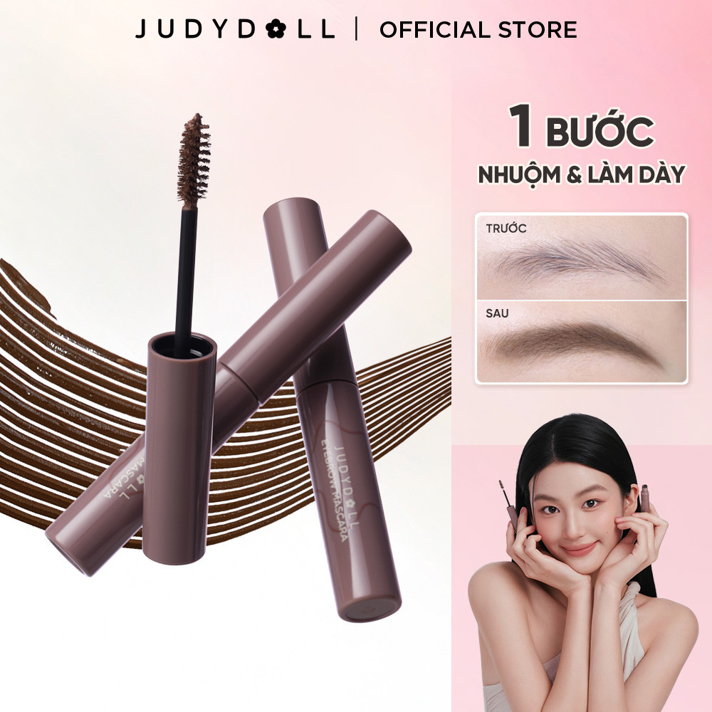 Mascara Chân Mày JUDYDOLL 2.5g Chuốt Mày Tự Nhiên Sắc Nét Bền Màu Lâu Trôi Chống Thấm Nước Suốt 24h Cho Người Mới Tập Trang Điểm & Makeup Chuyên Nghiệp