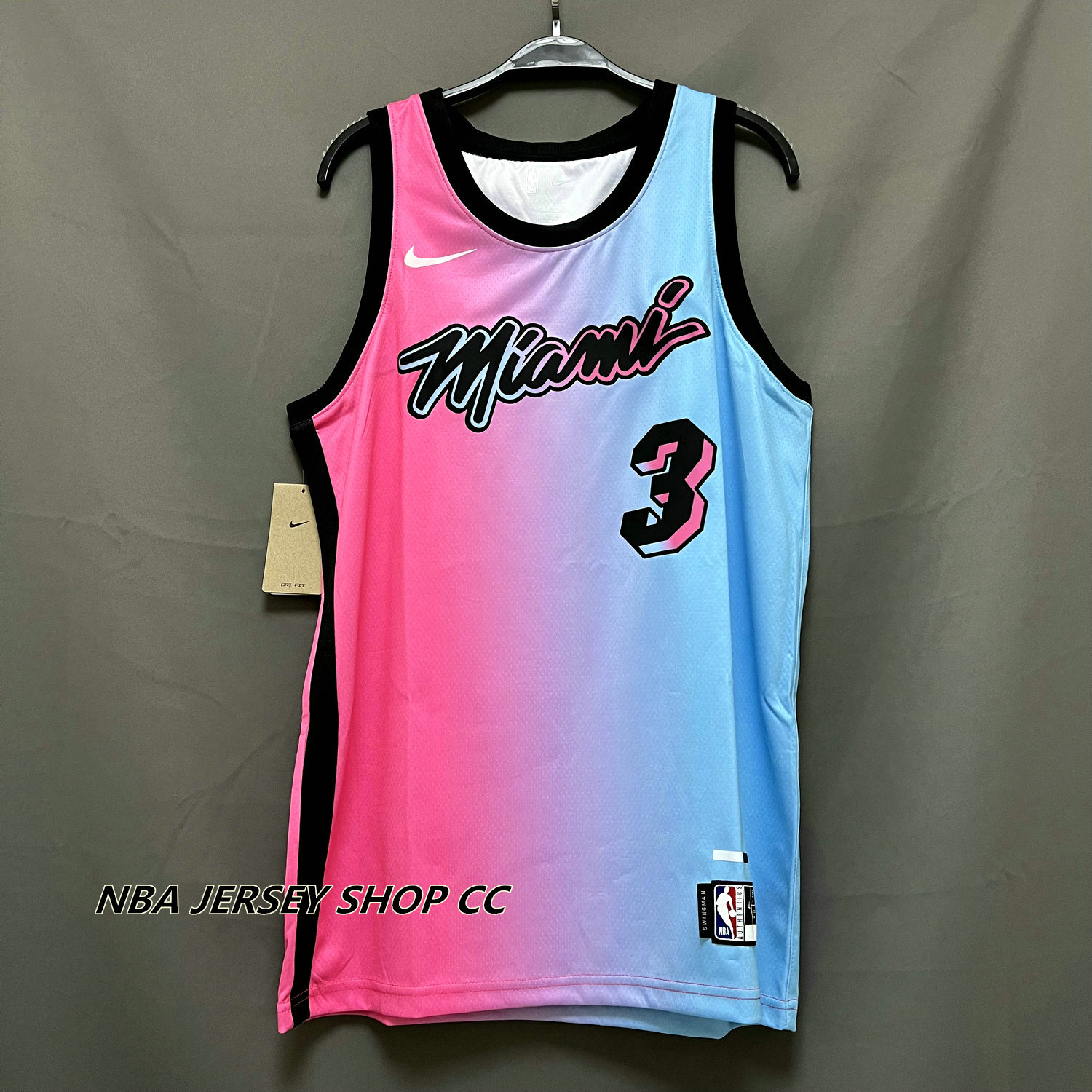 Nike+NBA+Miami+Heat+Blue+T-Shirt+for+Men+-+BV8773-422 for sale online