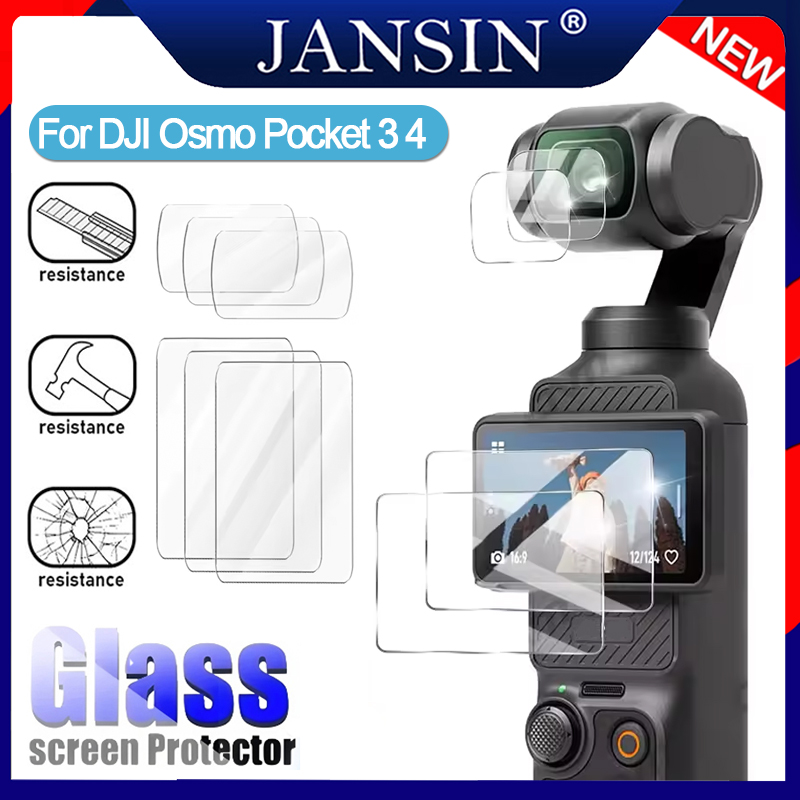 กระจกนิรภัย สําหรับ DJI Osmo Pocket 4 3 ตัวป้องกันหน้าจอสมาร์ทวอทช์ HD ฟิล์มป้องกันรอยขีดข่วน ราคา 119 บาท*ส่งฟรี